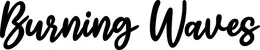 Produktbeispiel Schriftzug - Burning Waves
