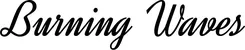 Produktbeispiel Schriftzug - Burning Waves