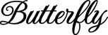 Produktbeispiel Schriftzug - Butterfly