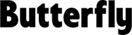Produktbeispiel Schriftzug - Butterfly