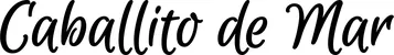 Produktbeispiel Schriftzug - Caballito de Mar