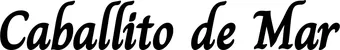 Produktbeispiel Schriftzug - Caballito de Mar