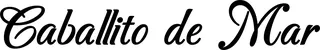 Produktbeispiel Schriftzug - Caballito de Mar
