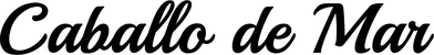 Produktbeispiel Schriftzug - Caballo de Mar