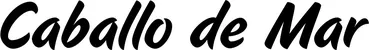 Produktbeispiel Schriftzug - Caballo de Mar