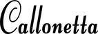 Produktbeispiel Schriftzug - Callonetta