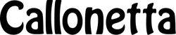 Produktbeispiel Schriftzug - Callonetta