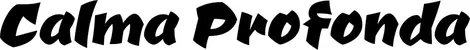 Produktbeispiel Schriftzug - Calma Profonda
