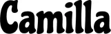 Produktbeispiel Schriftzug - Camilla