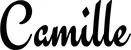 Produktbeispiel Schriftzug - Camille