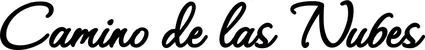 Produktbeispiel Schriftzug - Camino de las Nubes