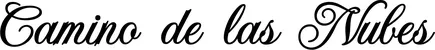 Produktbeispiel Schriftzug - Camino de las Nubes
