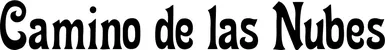 Produktbeispiel Schriftzug - Camino de las Nubes
