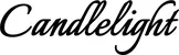Produktbeispiel Schriftzug - Candlelight