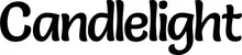 Produktbeispiel Schriftzug - Candlelight