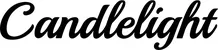 Produktbeispiel Schriftzug - Candlelight