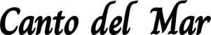 Produktbeispiel Schriftzug - Canto del Mar