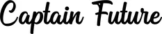 Produktbeispiel Schriftzug - Captain Future