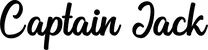 Produktbeispiel Schriftzug - Captain Jack