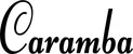 Produktbeispiel Schriftzug - Caramba