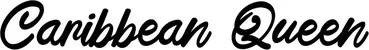 Produktbeispiel Schriftzug - Caribbean Queen