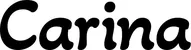 Produktbeispiel Schriftzug - Carina