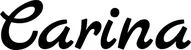 Produktbeispiel Schriftzug - Carina
