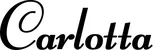 Produktbeispiel Schriftzug - Carlotta