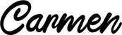 Produktbeispiel Schriftzug - Carmen