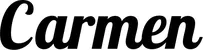 Produktbeispiel Schriftzug - Carmen