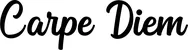 Produktbeispiel Schriftzug - Carpe Diem