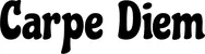 Produktbeispiel Schriftzug - Carpe Diem