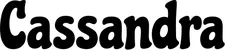 Produktbeispiel Schriftzug - Cassandra