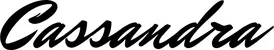 Produktbeispiel Schriftzug - Cassandra