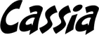 Produktbeispiel Schriftzug - Cassia