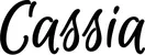 Produktbeispiel Schriftzug - Cassia