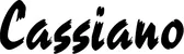 Produktbeispiel Schriftzug - Cassiano