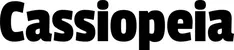 Produktbeispiel Schriftzug - Cassiopeia
