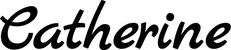 Produktbeispiel Schriftzug - Catherine