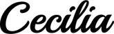 Produktbeispiel Schriftzug - Cecilia
