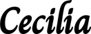 Produktbeispiel Schriftzug - Cecilia