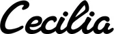 Produktbeispiel Schriftzug - Cecilia