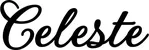 Produktbeispiel Schriftzug - Celeste