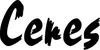 Produktbeispiel Schriftzug - Ceres