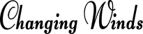 Produktbeispiel Schriftzug - Changing Winds