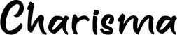 Produktbeispiel Schriftzug - Charisma