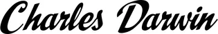 Produktbeispiel Schriftzug - Charles Darwin