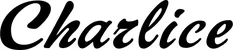Produktbeispiel Schriftzug - Charlice