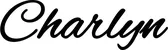 Produktbeispiel Schriftzug - Charlyn