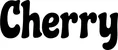 Produktbeispiel Schriftzug - Cherry